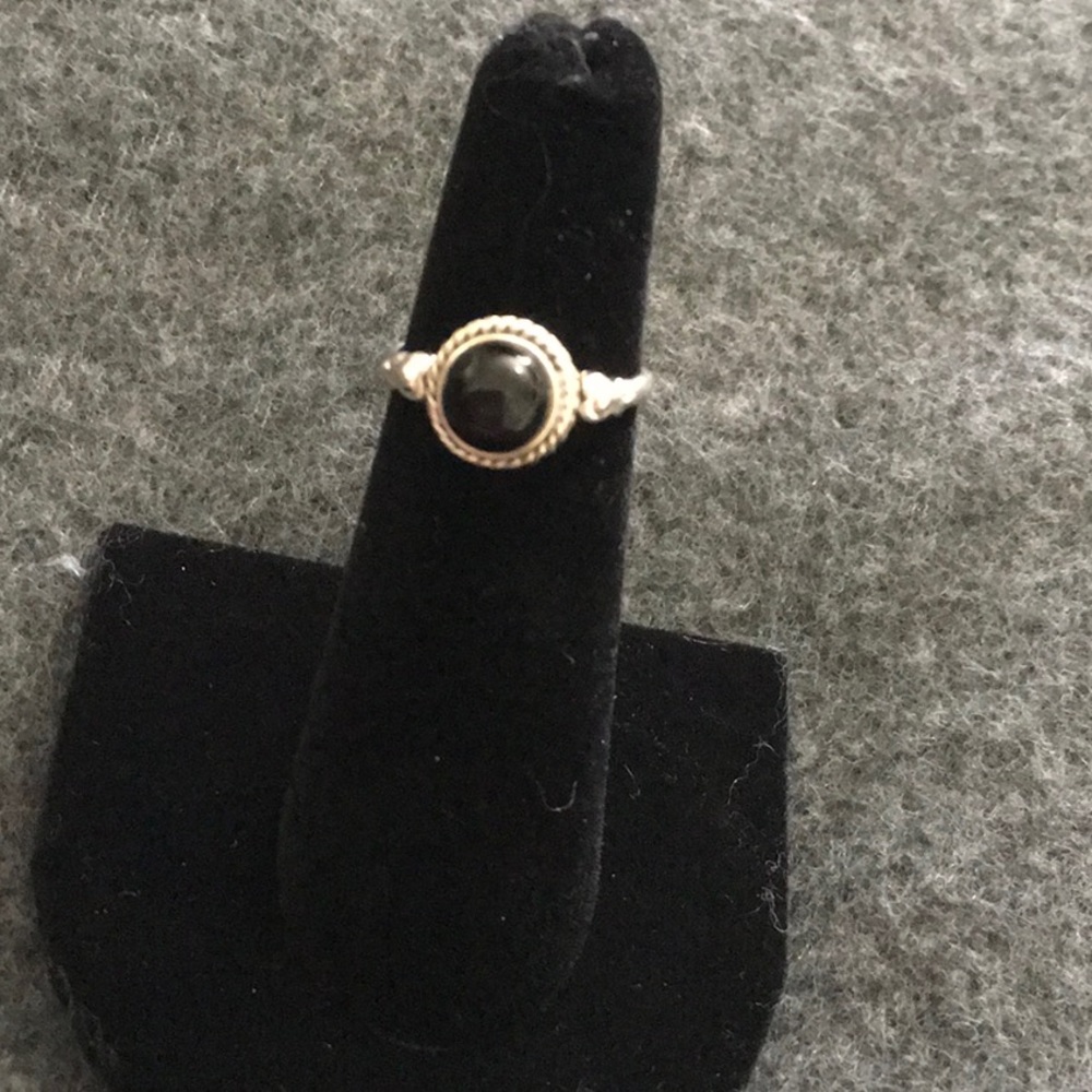Onyx Ring Set in Sterling